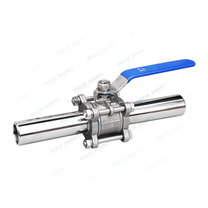 三片式加长杆球阀