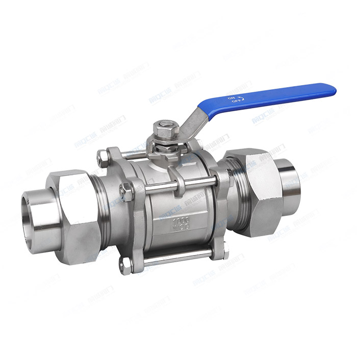 三片式手动活套球阀