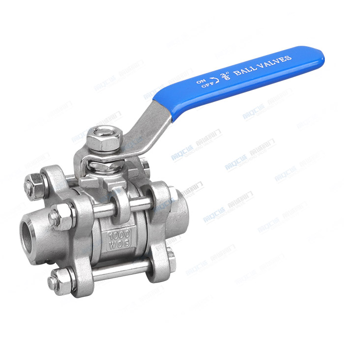 三片式对焊球阀